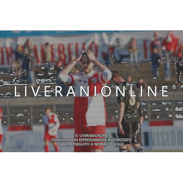 Campionato Lega Pro, Girone B, 18Âª giornata, RIMINI vs TUTTOCUOIO del 17/01/2016, nella foto: MARTINELLI, SI METTE LE MANI NEI CAPELLI, Â©CLAUDIO ZAMAGNI/AGENZIA ALDO LIVERANI S.A.S.