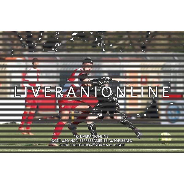 Campionato Lega Pro, Girone B, 18Âª giornata, RIMINI vs TUTTOCUOIO del 17/01/2016, nella foto: MURONI MATTIA, VIENE TRATTENUTO, Â©CLAUDIO ZAMAGNI/AGENZIA ALDO LIVERANI S.A.S.