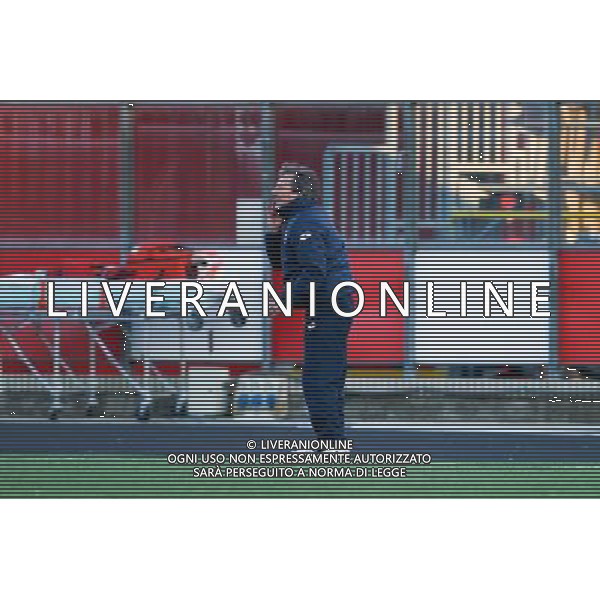 Campionato Lega Pro, Girone B, 18Âª giornata, RIMINI vs TUTTOCUOIO del 17/01/2016, nella foto:L\'ALLENATORE LEONARDOACORI, URLA, Â©CLAUDIO ZAMAGNI/AGENZIA ALDO LIVERANI S.A.S.