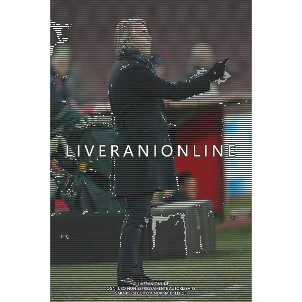 NAPOLI - INTER COPPA ITALIA TIM CUP 19 GENNAIO 2016 NELLA FOTO ROBERTO MANCINI ©MOSCA/ AGENZIA ALDO LIVERANI SAS