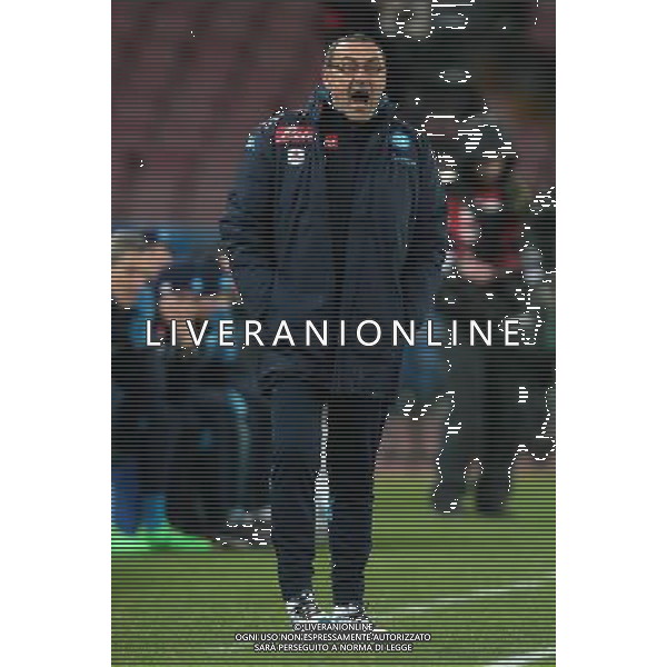 NAPOLI - INTER COPPA ITALIA TIM CUP 19 GENNAIO 2016 NELLA FOTO MAURIZIO SARRI ©MOSCA/ AGENZIA ALDO LIVERANI SAS