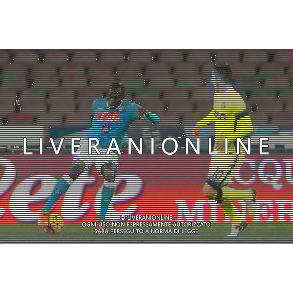 NAPOLI - INTER COPPA ITALIA TIM CUP 19 GENNAIO 2016 NELLA FOTO KOULIBALY, JOVETIC ©MOSCA/ AGENZIA ALDO LIVERANI SAS