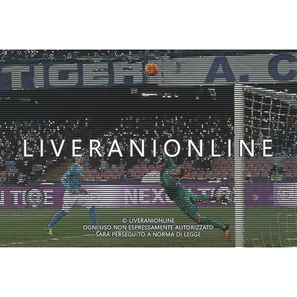NAPOLI - INTER COPPA ITALIA TIM CUP 19 GENNAIO 2016 NELLA FOTO PARATA HANDANOVIC ©MOSCA/ AGENZIA ALDO LIVERANI SAS