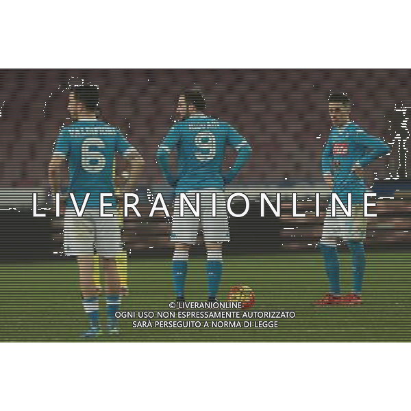 NAPOLI INTER COPPA ITALIA 19-01-2016 NELLA FOTO: DELUSIONE NAPOLI FOTO MOSCA-AG.LIVERANI