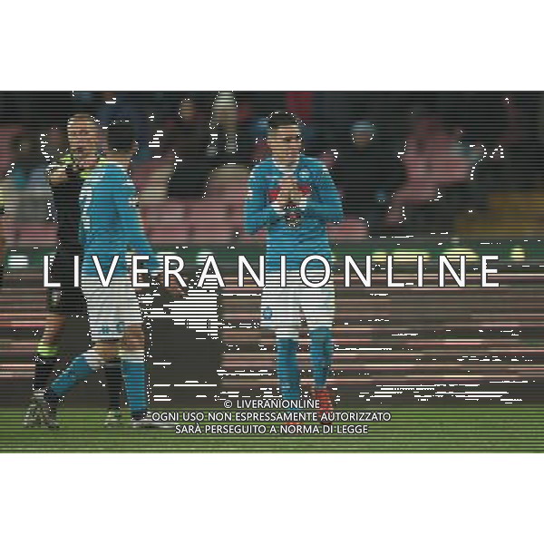 NAPOLI INTER COPPA ITALIA 19-01-2016 NELLA FOTO: CALLEJON DELUSIONE FOTO MOSCA-AG.LIVERANI
