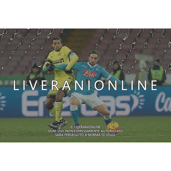 NAPOLI INTER COPPA ITALIA 19-01-2016 NELLA FOTO: HIGUAIN GONZALO JUAN JESUS FOTO MOSCA-AG.LIVERANI