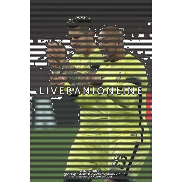NAPOLI, INTER COPPA ITALIA 19-01-2016 NELLA FOTO: ESULTANZA JOVETIC E FELIPE MELO FOTO MOSCA-AG.LIVERANI