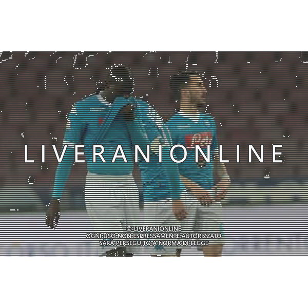 NAPOLI, INTER COPPA ITALIA 19-01-2016 NELLA FOTO: DELUSIONE GIOCATORI NAPOLI FOTO MOSCA-AG.LIVERANI