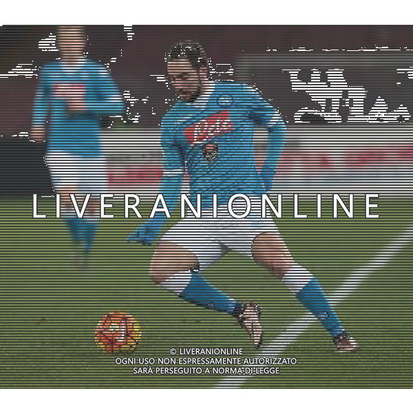 NAPOLI - INTER COPPA ITALIA TIM CUP 19 GENNAIO 2016 NELLA FOTO GONZALO HIGUAIN ©MOSCA/ AGENZIA ALDO LIVERANI SAS