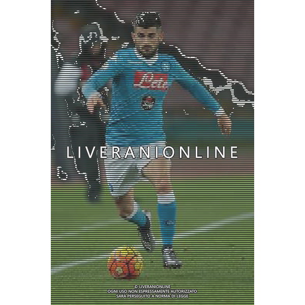 NAPOLI - INTER COPPA ITALIA TIM CUP 19 GENNAIO 2016 NELLA FOTO ELSEID HYSAJ ©MOSCA/ AGENZIA ALDO LIVERANI SAS