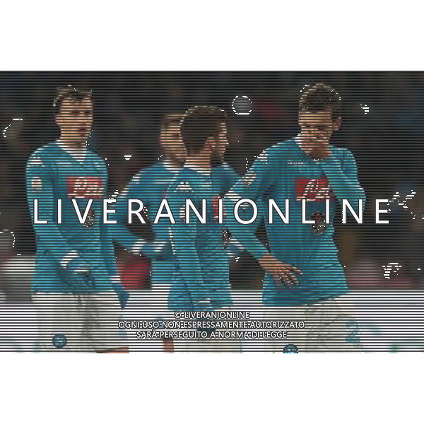NAPOLI - INTER COPPA ITALIA TIM CUP 19 GENNAIO 2016 NELLA FOTO GABBIADINI MANOLO, MERTENS DRIES ©MOSCA/ AGENZIA ALDO LIVERANI SAS