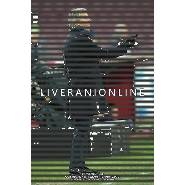 NAPOLI - INTER COPPA ITALIA TIM CUP 19 GENNAIO 2016 NELLA FOTO ROBERTO MANCINI ©MOSCA/ AGENZIA ALDO LIVERANI SAS