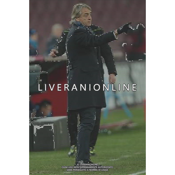 NAPOLI - INTER COPPA ITALIA TIM CUP 19 GENNAIO 2016 NELLA FOTO ROBERTO MANCINI ©MOSCA/ AGENZIA ALDO LIVERANI SAS