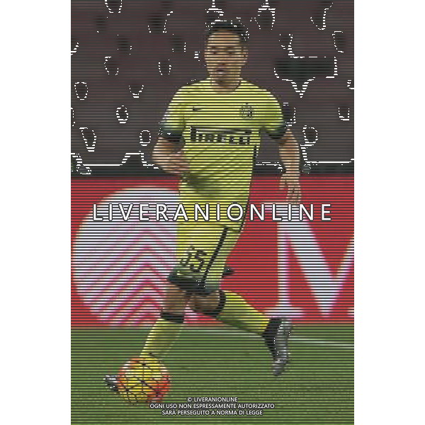 NAPOLI - INTER COPPA ITALIA TIM CUP 19 GENNAIO 2016 NELLA FOTO YUTO NAGATOMO ©MOSCA/ AGENZIA ALDO LIVERANI SAS