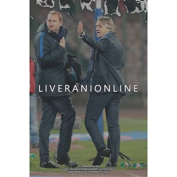 NAPOLI - INTER COPPA ITALIA TIM CUP 19 GENNAIO 2016 NELLA FOTO ROBERTO MANCINI PROTESTA DOPO L\'ESPULSIONE ©MOSCA/ AGENZIA ALDO LIVERANI SAS
