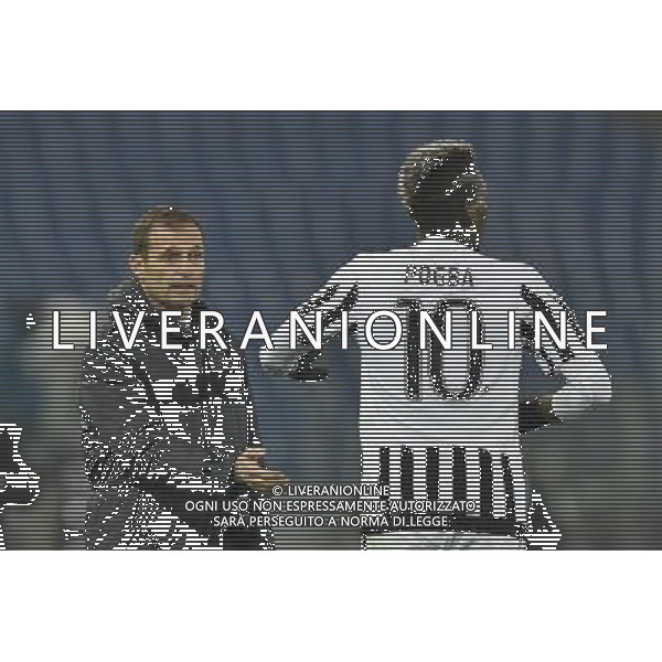TIM CUP 2015-2016 Quarti di finale - Roma - 20.01.2016 - Stadio Olimpico - SS Lazio vs Juventus - nella foto: Massimiliano Allegri e Paul Pogba / Ph.Corradetti - AG. Aldo Liverani Sas / AGENZIA ALDO LIVERANI SAS