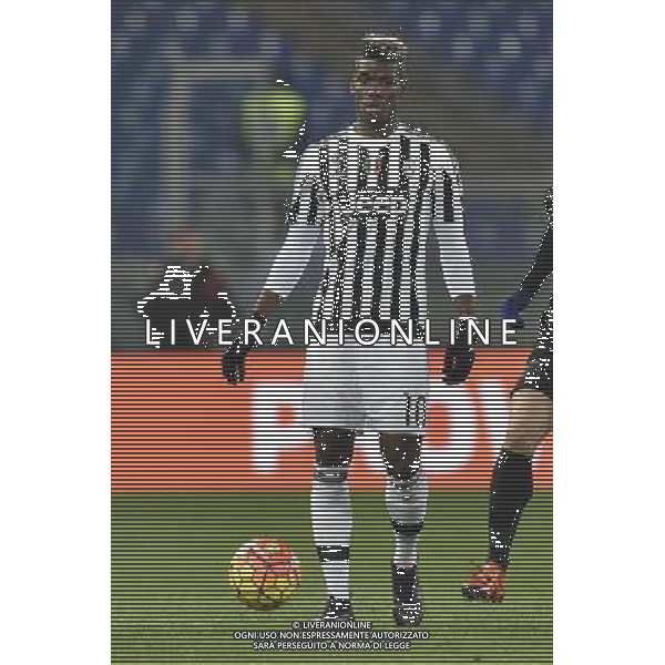 TIM CUP 2015-2016 Quarti di finale - Roma - 20.01.2016 - Stadio Olimpico - SS Lazio vs Juventus - nella foto: Paul Pogba / Ph.Corradetti - AG. Aldo Liverani Sas / AGENZIA ALDO LIVERANI SAS