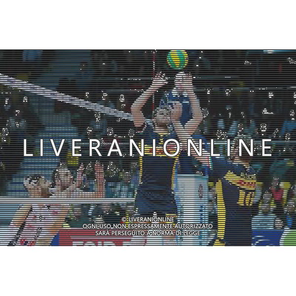 Gdynia, Gdynia Arena 21.01.2016 PLUSLIGA PLPS SIATKOWKA LIGA MISTRZOW CEV MEZCZYZN LOTOS TREFL GDANSK MECZ Lotos Trefl Gdansk vs DHL Modena CEV VOLLEYBALL CHAMPIONS LEAGUE GAME Lotos Trefl Gdansk vs DHL Modena NZ bruno rezende , FOT. WOJCIECH FIGURSKI / 058sport.pl / NEWSPIX.PL --- Newspix.pl / AGENZIA ALDO LIVERANI SAS - ITALY ONLY EDITORIAL USE ONLY