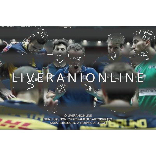 Gdynia, Gdynia Arena 21.01.2016 PLUSLIGA PLPS SIATKOWKA LIGA MISTRZOW CEV MEZCZYZN LOTOS TREFL GDANSK MECZ Lotos Trefl Gdansk vs DHL Modena CEV VOLLEYBALL CHAMPIONS LEAGUE GAME Lotos Trefl Gdansk vs DHL Modena NZ trener angelo lorenzetti coach , FOT. WOJCIECH FIGURSKI / 058sport.pl / NEWSPIX.PL --- Newspix.pl / AGENZIA ALDO LIVERANI SAS - ITALY ONLY EDITORIAL USE ONLY