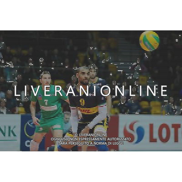 Gdynia, Gdynia Arena 21.01.2016 PLUSLIGA PLPS SIATKOWKA LIGA MISTRZOW CEV MEZCZYZN LOTOS TREFL GDANSK MECZ Lotos Trefl Gdansk vs DHL Modena CEV VOLLEYBALL CHAMPIONS LEAGUE GAME Lotos Trefl Gdansk vs DHL Modena NZ earvin ngapeth , FOT. WOJCIECH FIGURSKI / 058sport.pl / NEWSPIX.PL --- Newspix.pl / AGENZIA ALDO LIVERANI SAS - ITALY ONLY EDITORIAL USE ONLY