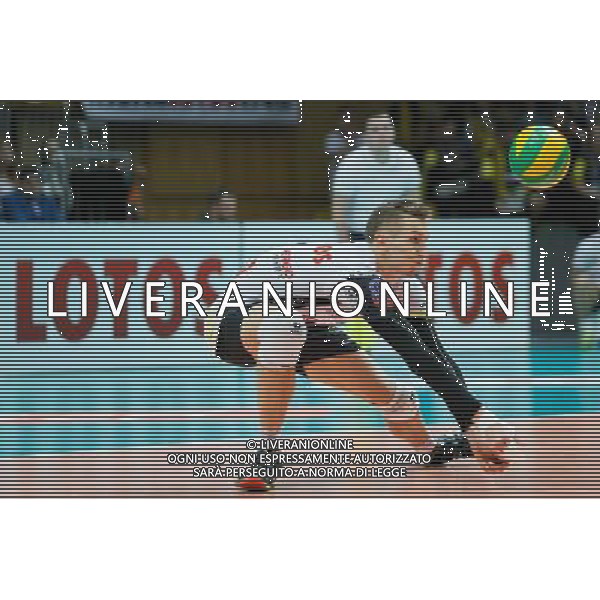 Gdynia, Gdynia Arena 21.01.2016 PLUSLIGA PLPS SIATKOWKA LIGA MISTRZOW CEV MEZCZYZN LOTOS TREFL GDANSK MECZ Lotos Trefl Gdansk vs DHL Modena CEV VOLLEYBALL CHAMPIONS LEAGUE GAME Lotos Trefl Gdansk vs DHL Modena NZ damian schulz , FOT. WOJCIECH FIGURSKI / 058sport.pl / NEWSPIX.PL --- Newspix.pl / AGENZIA ALDO LIVERANI SAS - ITALY ONLY EDITORIAL USE ONLY