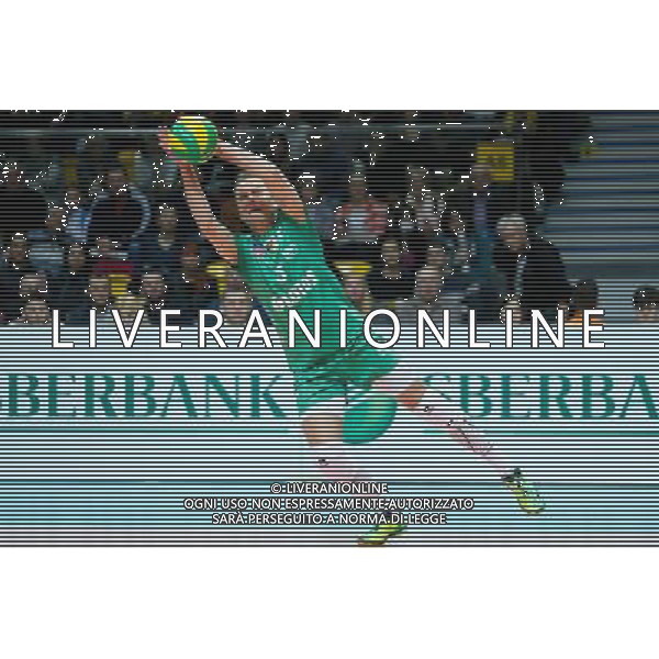 Gdynia, Gdynia Arena 21.01.2016 PLUSLIGA PLPS SIATKOWKA LIGA MISTRZOW CEV MEZCZYZN LOTOS TREFL GDANSK MECZ Lotos Trefl Gdansk vs DHL Modena CEV VOLLEYBALL CHAMPIONS LEAGUE GAME Lotos Trefl Gdansk vs DHL Modena NZ piotr gacek , FOT. WOJCIECH FIGURSKI / 058sport.pl / NEWSPIX.PL --- Newspix.pl / AGENZIA ALDO LIVERANI SAS - ITALY ONLY EDITORIAL USE ONLY