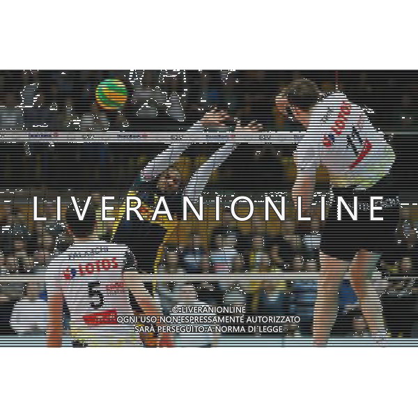 Gdynia, Gdynia Arena 21.01.2016 PLUSLIGA PLPS SIATKOWKA LIGA MISTRZOW CEV MEZCZYZN LOTOS TREFL GDANSK MECZ Lotos Trefl Gdansk vs DHL Modena CEV VOLLEYBALL CHAMPIONS LEAGUE GAME Lotos Trefl Gdansk vs DHL Modena NZ murphy troy , earvin ngapeth , FOT. WOJCIECH FIGURSKI / 058sport.pl/NEWSPIX.PL --- Newspix.pl / AGENZIA ALDO LIVERANI SAS - ITALY ONLY EDITORIAL USE ONLY