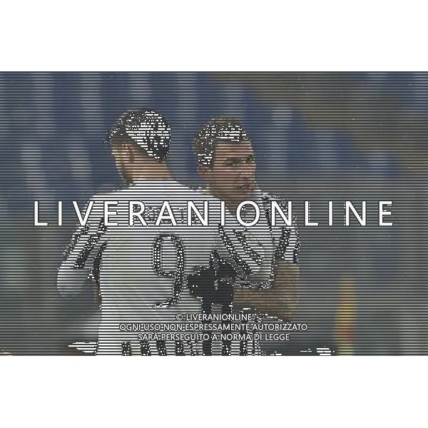 TIM CUP 2015-2016 Quarti di finale - Roma - 20.01.2016 - Stadio Olimpico - SS Lazio vs Juventus - nella foto: Alvaro Morata e Mario Mandzukic sostituzione / Ph.Corradetti - AG. Aldo Liverani Sas / AGENZIA ALDO LIVERANI SAS