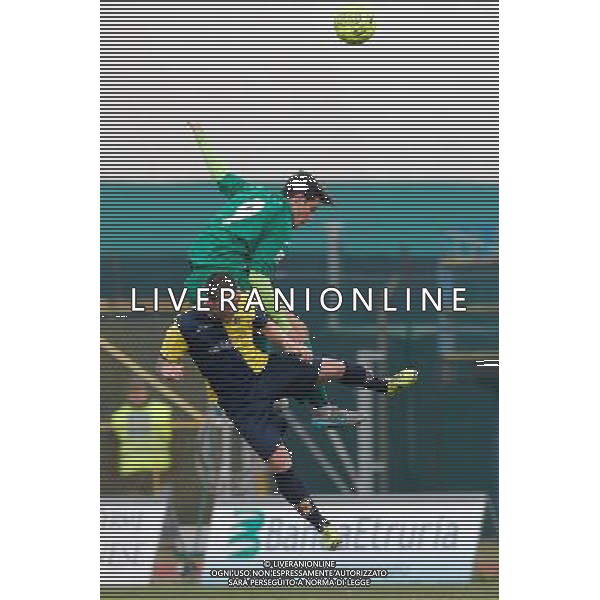 Campionato Lega Pro, Girone B, 19Âª giornata, SANTARCANGELO vs CARRARESE del 23/01/2016, nella foto: ARRIGONI E CAIS, IN STACCATA, Â©CLAUDIO ZAMAGNI/AGENZIA ALDO LIVERANI S.A.S./ AGENZIA ALDO LIVERANI SAS