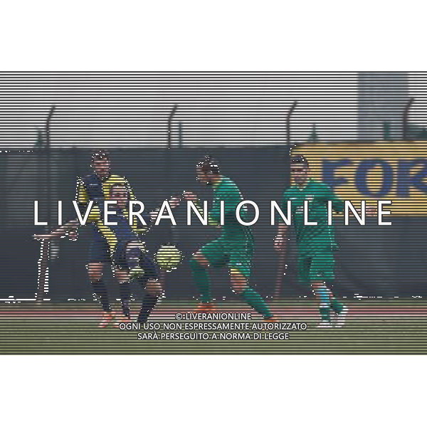Campionato Lega Pro, Girone B, 19Âª giornata, SANTARCANGELO vs CARRARESE del 23/01/2016, nella foto: ARRIGONI E CAVION, SULLA PALLA, Â©CLAUDIO ZAMAGNI/AGENZIA ALDO LIVERANI S.A.S./ AGENZIA ALDO LIVERANI SAS