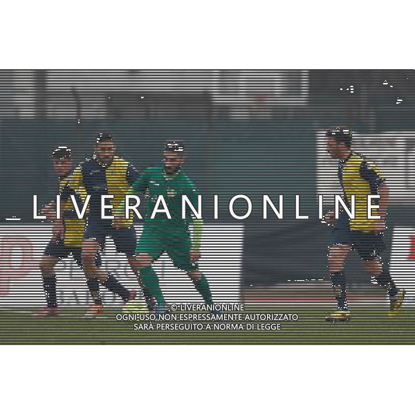Campionato Lega Pro, Girone B, 19Âª giornata, SANTARCANGELO vs CARRARESE del 23/01/2016, nella foto: DETTORI, MARCATO STRETTO, Â©CLAUDIO ZAMAGNI/AGENZIA ALDO LIVERANI S.A.S./ AGENZIA ALDO LIVERANI SAS