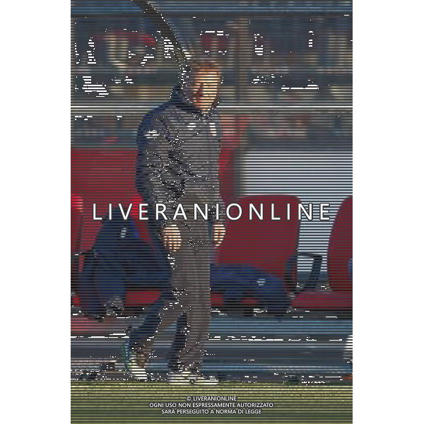 Campionato Lega Pro, Girone B, 18» giornata, RIMINI vs TUTTOCUOIO del 17/01/2016, nella foto: L\'ANNENATORE DEL RIMINI, LEONARDO ACORI, PREOCCUPATO, ©CLAUDIO ZAMAGNI/AGENZIA ALDO LIVERANI S.A.S.
