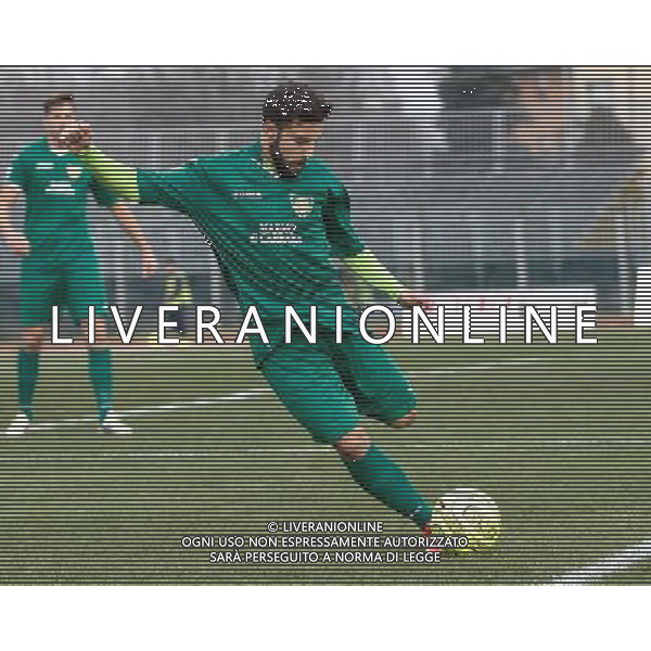 Campionato Lega Pro, Girone B, 19» giornata, SANTARCANGELO vs CARRARESE del 23/01/2016, nella foto: LUCA BERARDOCCO, CARRARESE, CARICA IL TIRO, ©CLAUDIO ZAMAGNI/AGENZIA ALDO LIVERANI S.A.S.