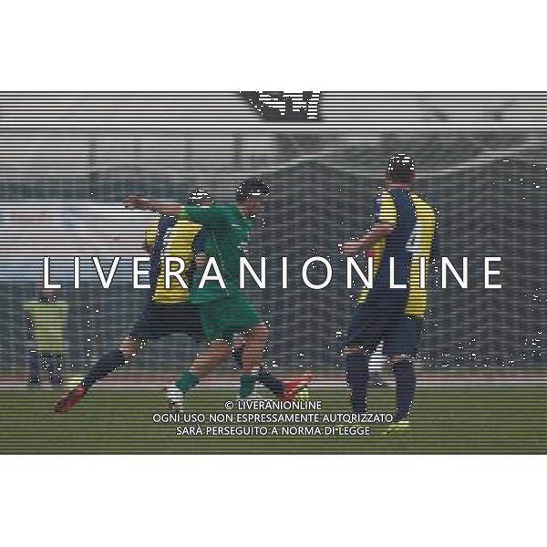 Campionato Lega Pro, Girone B, 19» giornata, SANTARCANGELO vs CARRARESE del 23/01/2016, nella foto: DRUDI INTERVIENE SU ERPEN, ©CLAUDIO ZAMAGNI/AGENZIA ALDO LIVERANI S.A.S.