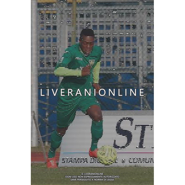Campionato Lega Pro, Girone B, 19» giornata, SANTARCANGELO vs CARRARESE del 23/01/2016, nella foto: emanuel gyasi, carrarese, in azione, ©CLAUDIO ZAMAGNI/AGENZIA ALDO LIVERANI S.A.S.