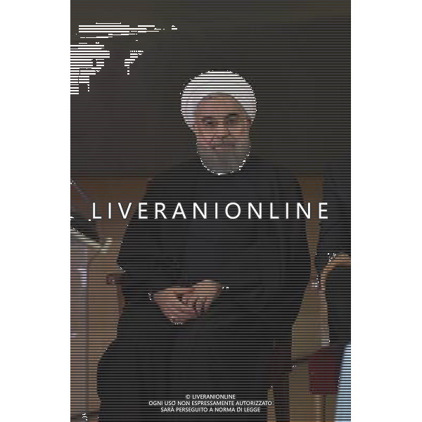 Il Presidente del Consiglio Matteo Renzi incontra il Presidente Iraniano Hassan Rouhani in Campidoglio a Roma 25 Gennaio 2016 Â©Corredati / AGENZIA ALDO LIVERANI SAS 