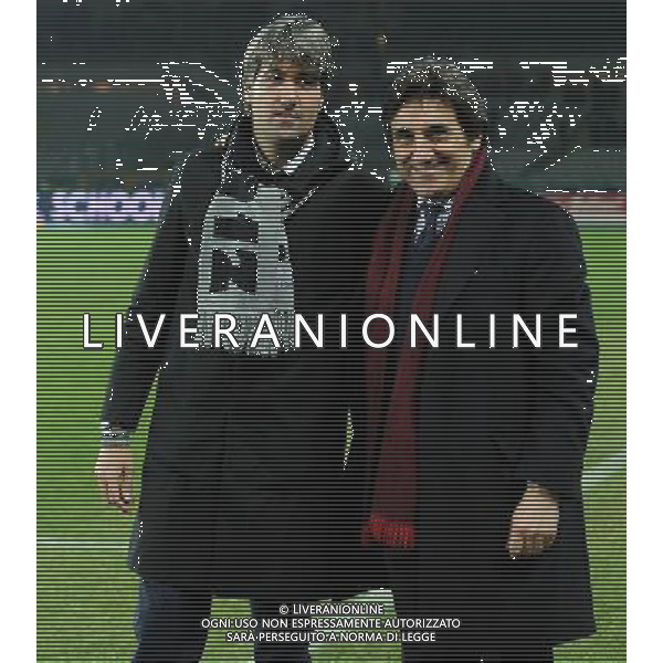 Coppa Italia TIM Cup 2015/2016 Semifinale Andata Torino - 26.01.2016 Alessandria-Milan Nella Foto: luca di masi presidente alessandria con urbano cairo /Ph.Vitez-Ag. Aldo Liverani