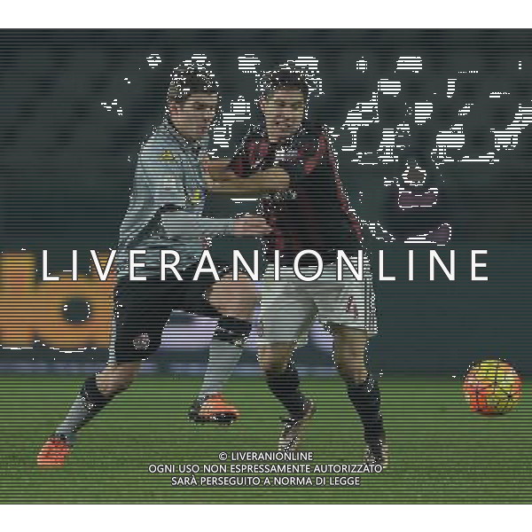 Coppa Italia TIM Cup 2015/2016 Semifinale Andata Torino - 26.01.2016 Alessandria-Milan Nella Foto:jose\' mauri e gianluca nicco /Ph.Vitez-Ag. Aldo Liverani
