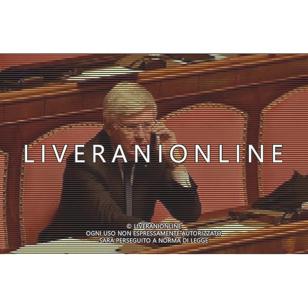 Discussione della mozione di sfiducia al Governo Renzi - Palazzo Madama - Roma - 27.01.2016 - nella foto: Paolo Romani / Ph.Corradetti - Ag. Aldo Liverani Sas / AGENZIA ALDO LIVERANI SAS 
