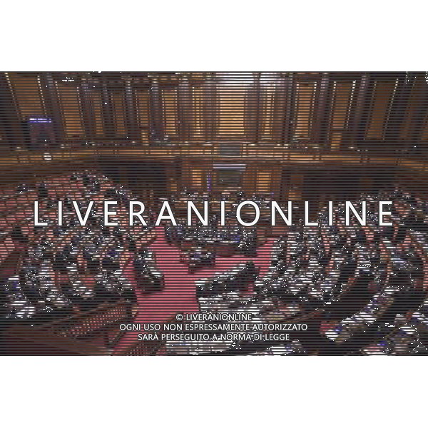 Discussione della mozione di sfiducia al Governo Renzi - Palazzo Madama - Roma - 27.01.2016 nella foto: L\'aula del Senato / Ph.Corradetti - Ag. Aldo Liverani Sas 