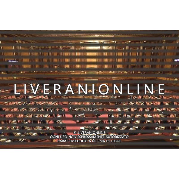 Discussione della mozione di sfiducia al Governo Renzi - Palazzo Madama - Roma - 27.01.2016 nella foto: L\'aula del Senato / Ph.Corradetti - Ag. Aldo Liverani Sas 