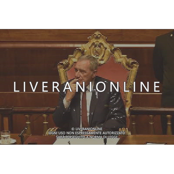 Discussione della mozione di sfiducia al Governo Renzi - Palazzo Madama - Roma - 27.01.2016 nella foto: Piero Grasso / Ph.Corradetti - Ag. Aldo Liverani Sas 