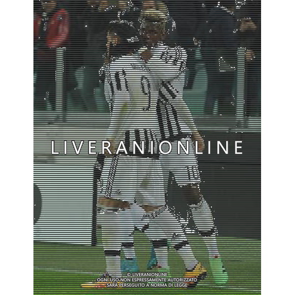Coppa Italia TIM Cup 2015/2016 Semifinale Andata Torino - 27.01.2016 Juventus-Inter Nella Foto: esultanza dopo il gol su rigore di alvaro morata del 1-0 con pogba /Ph.Vitez-Ag. Aldo Liverani