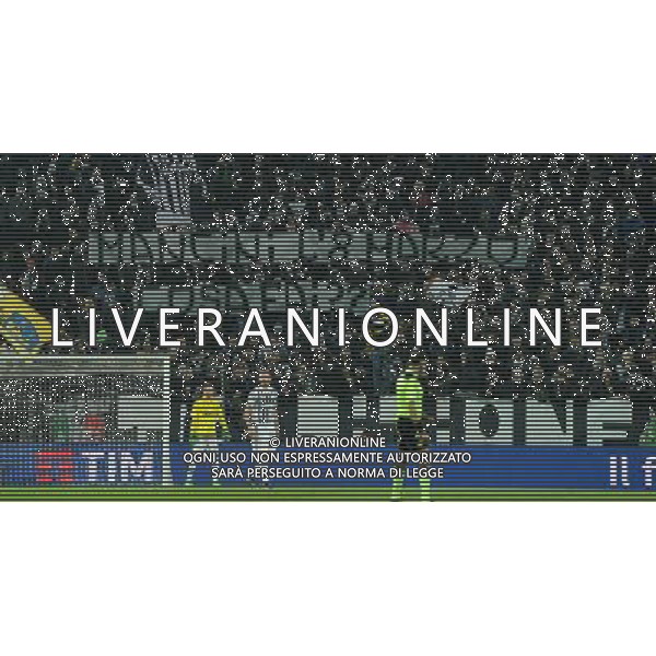 Coppa Italia TIM Cup 2015/2016 Semifinale Andata Torino - 27.01.2016 Juventus-Inter Nella Foto:striscione tifosi juventus contro mancini /Ph.Vitez-Ag. Aldo Liverani