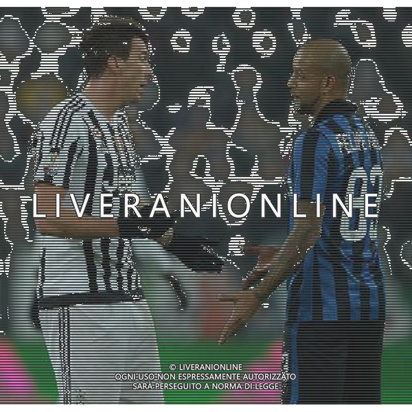 Coppa Italia TIM Cup 2015/2016 Semifinale Andata Torino - 27.01.2016 Juventus-Inter Nella Foto:felipe melo mandzukic /Ph.Vitez-Ag. Aldo Liverani