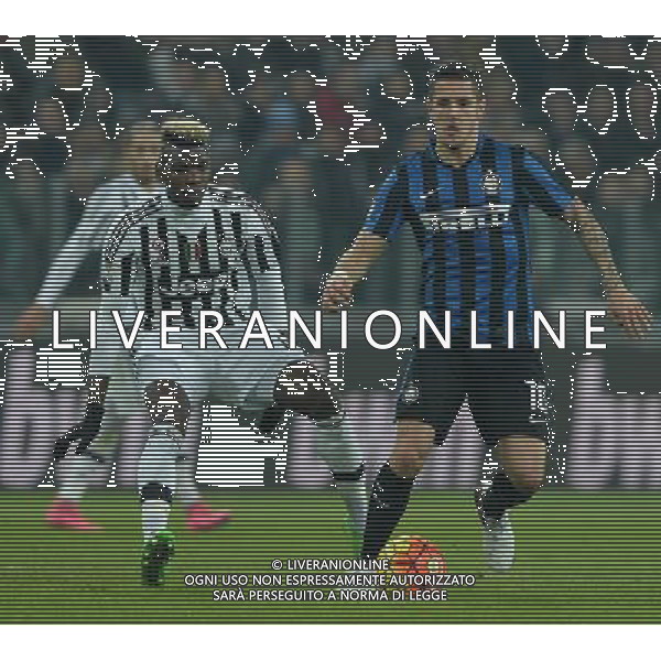 Coppa Italia TIM Cup 2015/2016 Semifinale Andata Torino - 27.01.2016 Juventus-Inter Nella Foto:jovetic pogba /Ph.Vitez-Ag. Aldo Liverani
