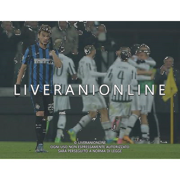 Coppa Italia TIM Cup 2015/2016 Semifinale Andata Torino - 27.01.2016 Juventus-Inter Nella Foto: delusione ljajic - esultanza dopo il secondo gol di alvaro morata /Ph.Vitez-Ag. Aldo Liverani