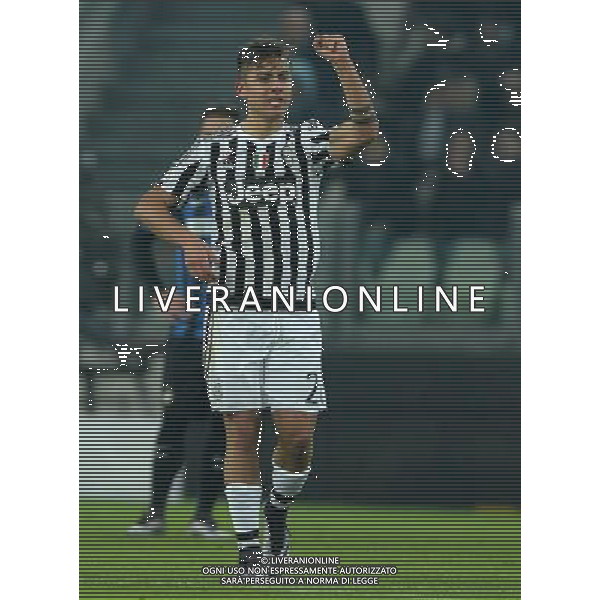 Coppa Italia TIM Cup 2015/2016 Semifinale Andata Torino - 27.01.2016 Juventus-Inter Nella Foto:dybala esultanza dopo il gol /Ph.Vitez-Ag. Aldo Liverani