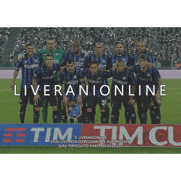 Coppa Italia TIM Cup 2015/2016 Semifinale Andata Torino - 27.01.2016 Juventus-Inter Nella Foto:Inter Squadra Formazione Murillo,Handanovic,Kondogbia,Miranda,D\'Ambrosio,Felipe Melo,Jovetic,Medel,Nagatomo,Biabiany,Jjajic /Ph.Vitez-Ag. Aldo Liverani