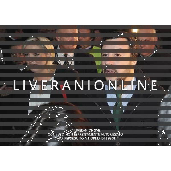 Covegno Enf Europe of Nations and Freedom - Piu\' liberi piu\' forti. Un\'altra Europa e\' possibile Milano - 28.01.2016 Nella Foto:Marie Le Pen e Matteo Salvini /Ph.Vitez-Ag. Aldo Liverani